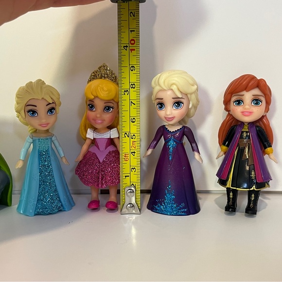 Disney Frozen Elsa Anna and Aurora Pappy Doll Lot Figure PVC Toys Mini Adventure - Picture 11 of 13